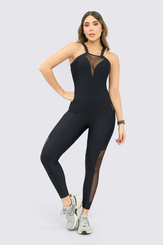 Jumpsuit with Breathable Mesh