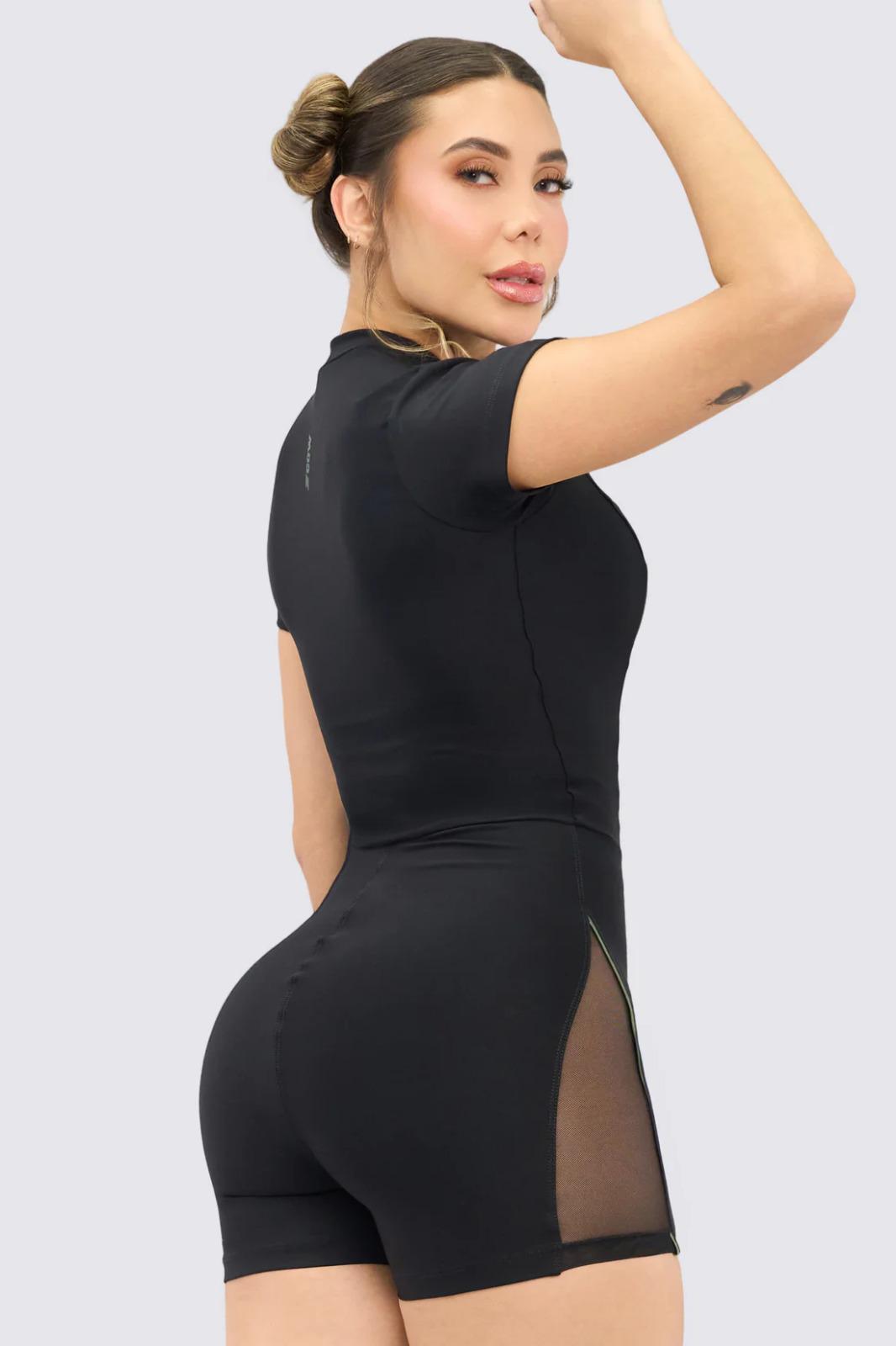 Jumpsuit with Appliques and Zipper